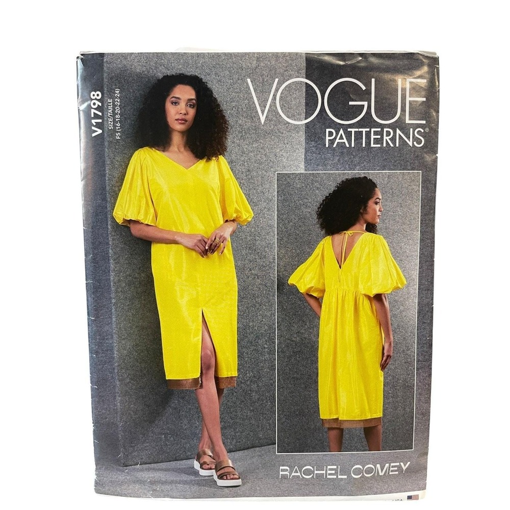 Vogue V1798 Misses Dress Pattern Sizes 16-24 Rachel Comey